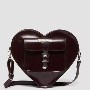 Dr. Martens Vegan Heart Shaped Backpack/Color Cherry Red Arcadia/NWT/MSRP 130